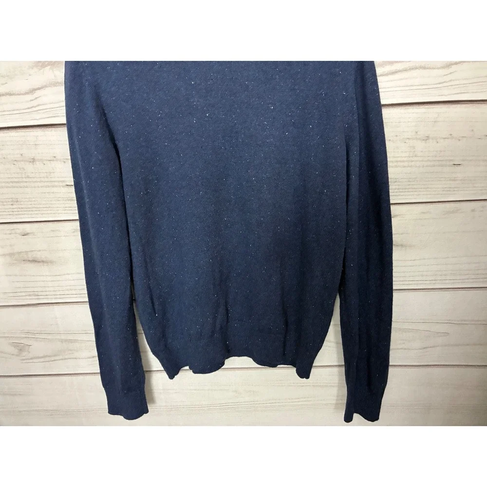 Banana Republic Mens Blue Donegal Confetti Fleck Crewneck Sweater NWT Size M